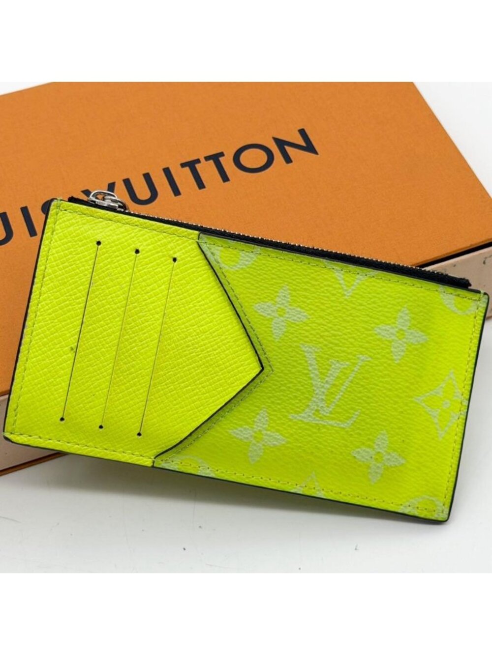 Louis Vuitton IC Fragment Case Eclipse Taigarama Yellow Card Holder